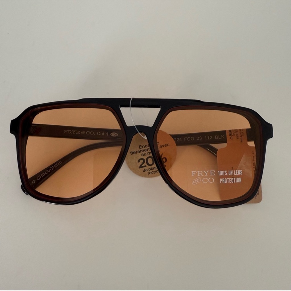 New Frye And Co Retro Navigator Aviator Sunglasses